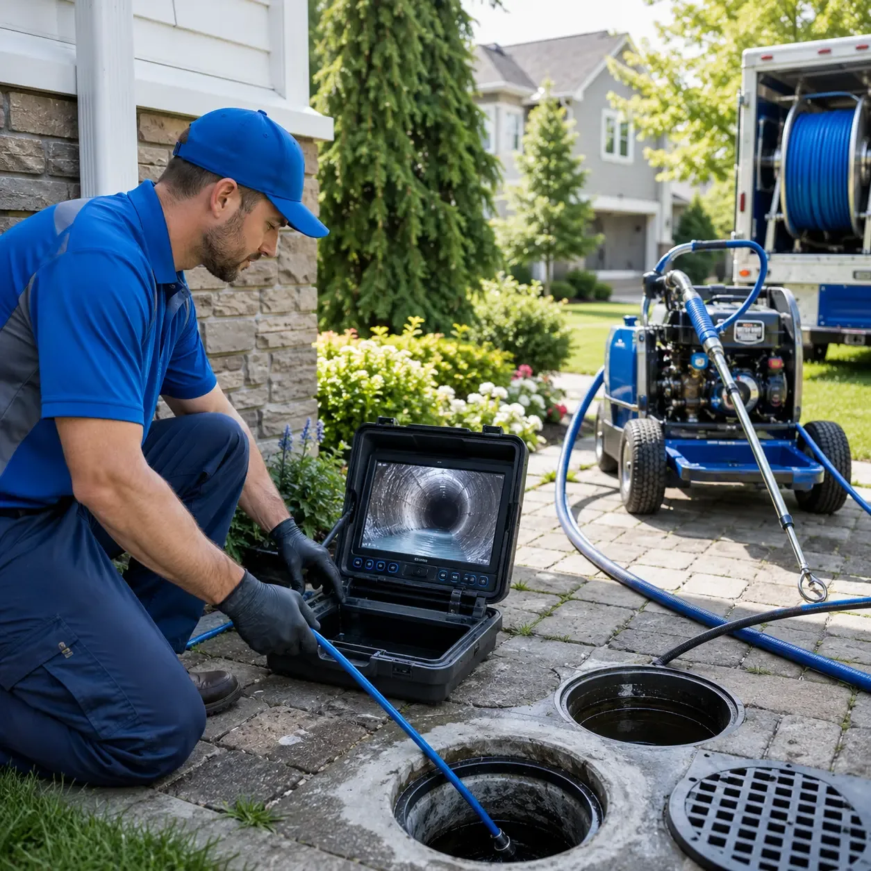 Outdoor drain cleaning professionals serving Baytown, TX